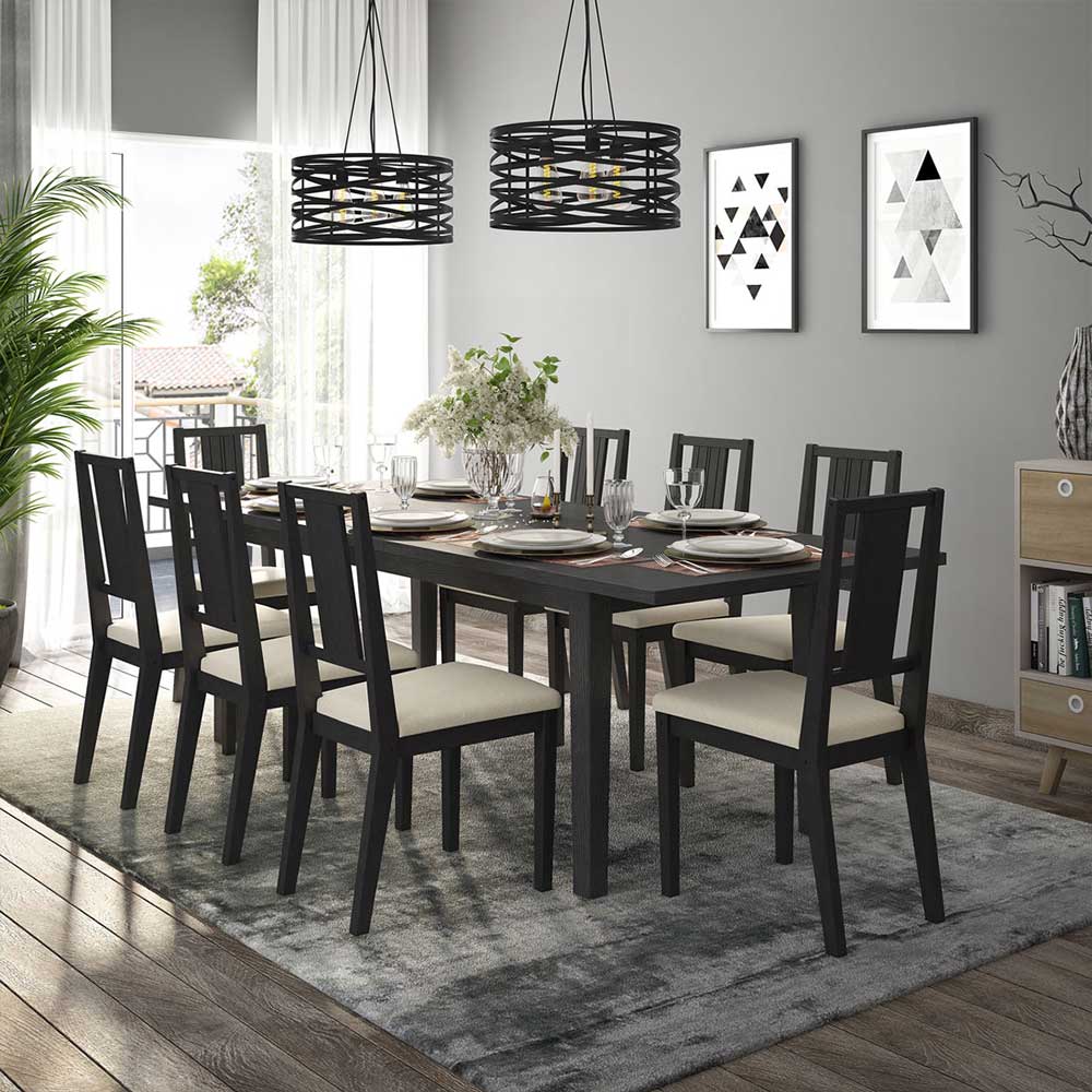 White vs Black Dining Table Chairs