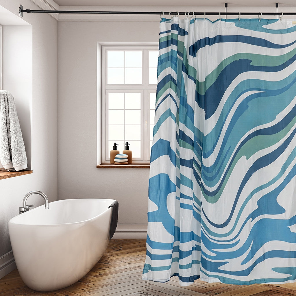 Easy-to-Maintain Waterproof Bathroom Curtain Ideas