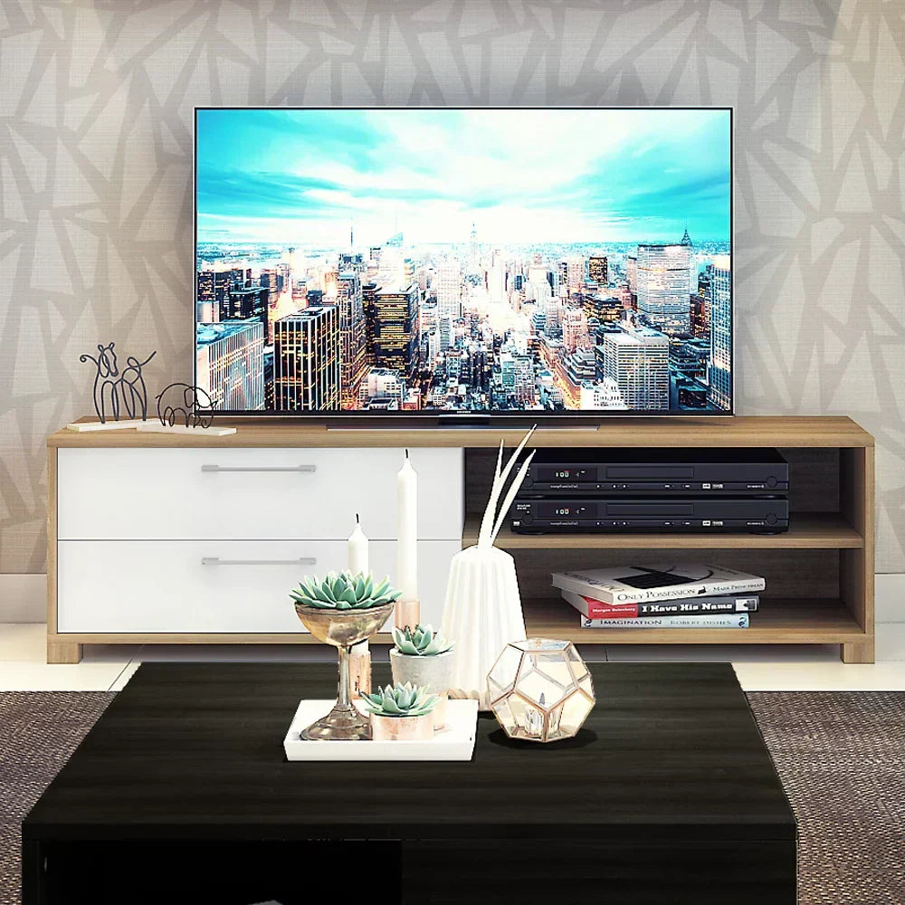 Corner TV Stands with Storage Design