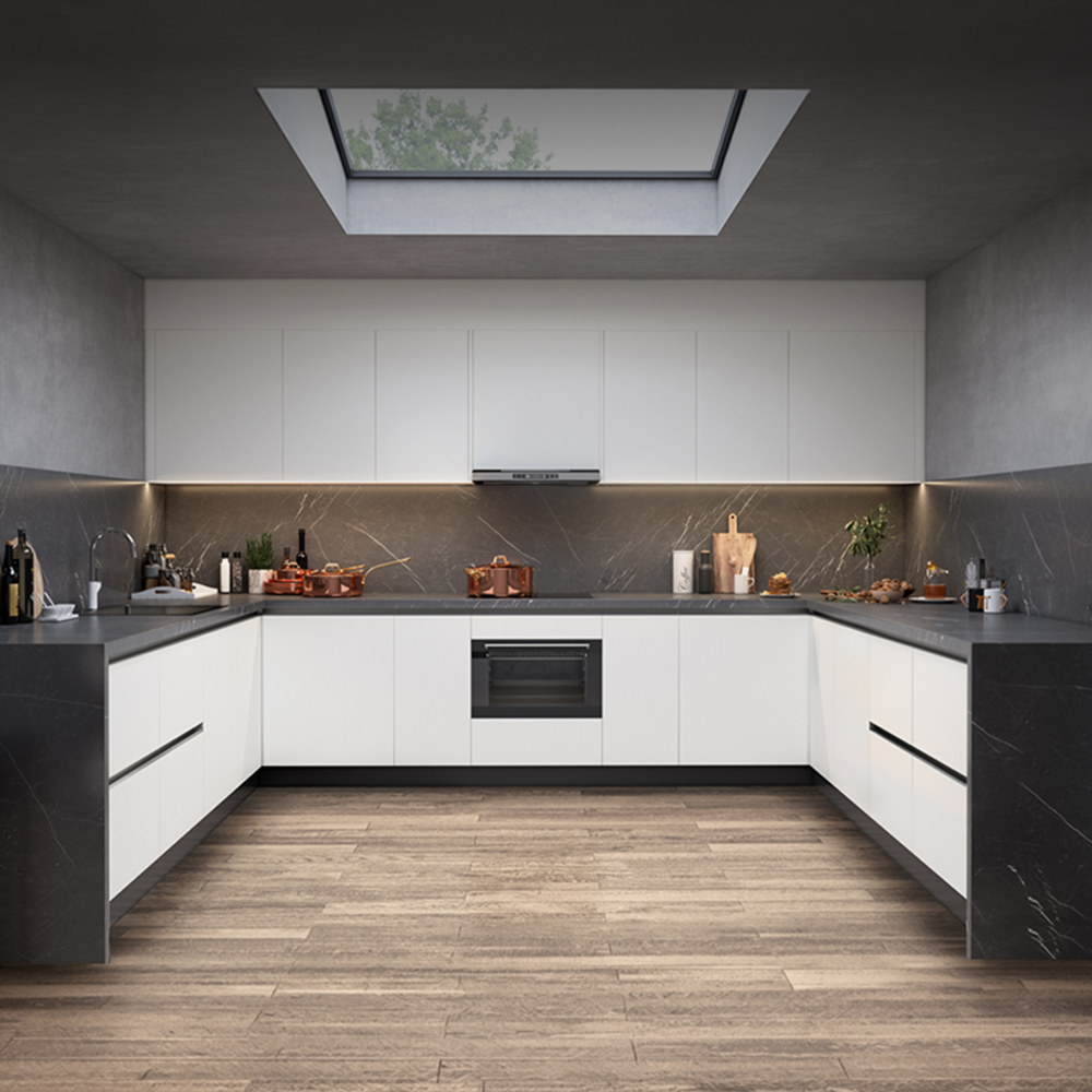U-shaped Stylish Modular Kitchen Design Ideas - metercube