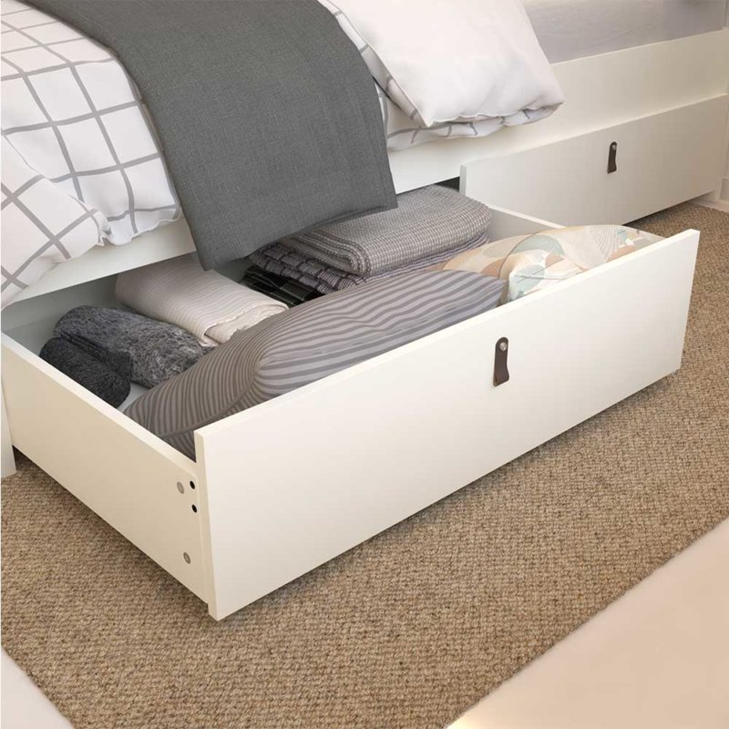 ducan - Bed storage box Scottish white 100x90x23 cm - 029.003.01 - thematic