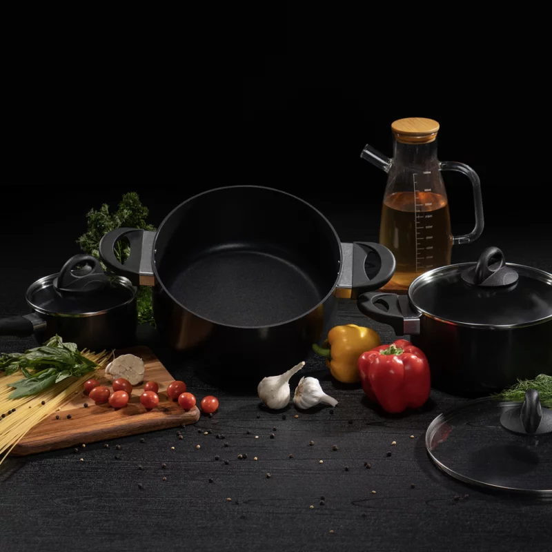 VALITUS Cookware sets, Black - 082.001.01 - thematic