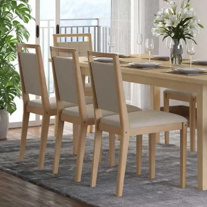 grano - Chair Set of 2 Beech pristine Napier beige 46x56x92 cm - 103.007.01 - thematic