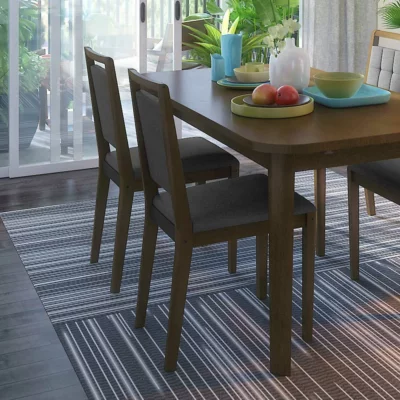 grano - Chair Set of 2 Beech brown grey Napier grey 46x56x92 cm - 103.007.06 - thematic