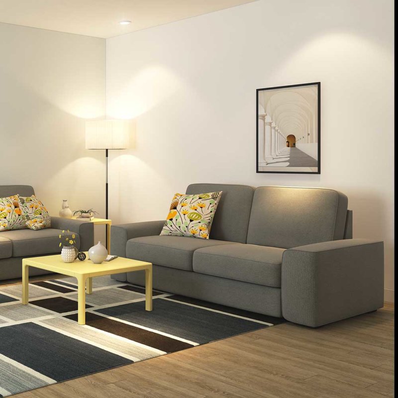 prosperous - Two seat sofa Hamilton beige 192x94x86 cm - 125.002.01 - thematic