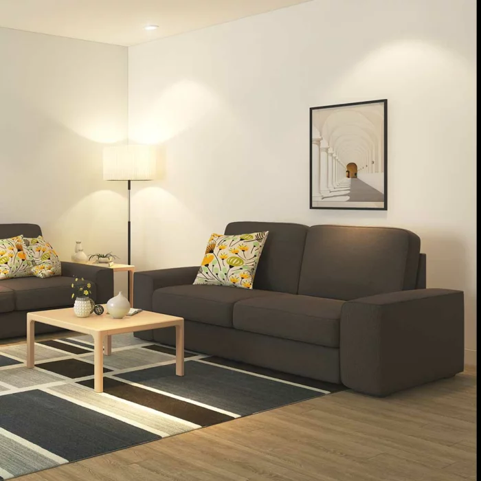 prosperous - Two seat sofa Hamilton brown 192x94x86 cm - 125.002.02 - thematic