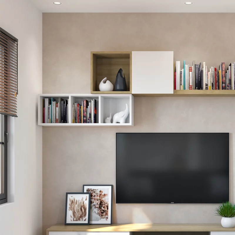 bliss - Wall cabinet Vivid teak 40x40x30 cm - 182.004.08 - thematic