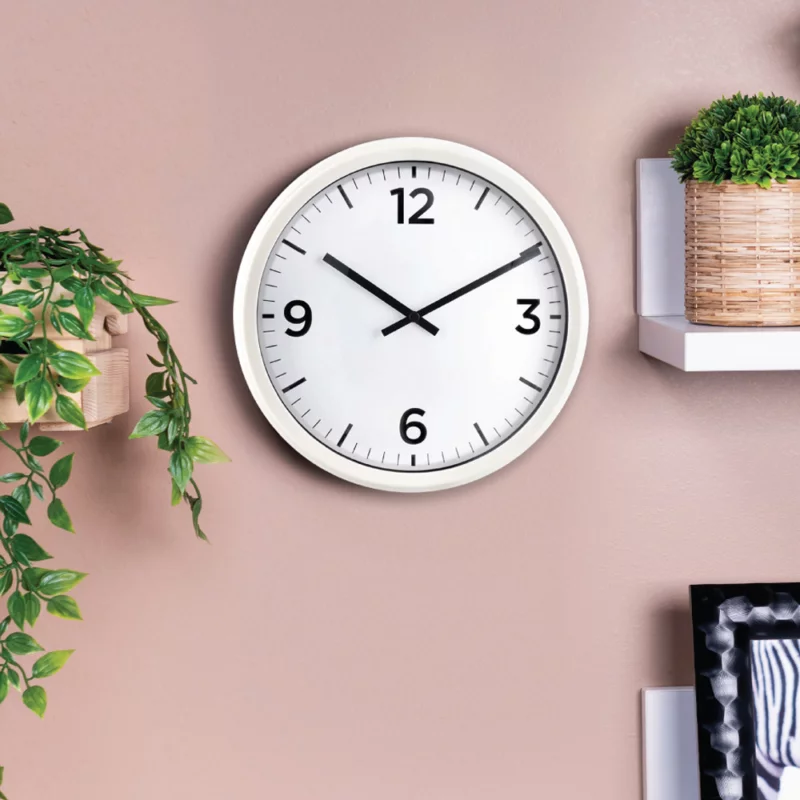 LUNES - Wall clock White 25 cm - 310.008.01 - thematic