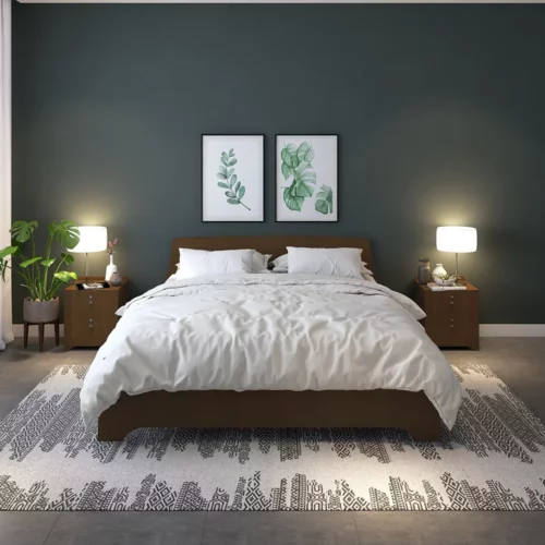 reshta - Bed frame Dark nectar 210x175x78 cm - 112.009.03 - thematic