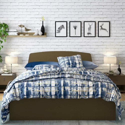 needre - Bed frame Ash brown 209x170x98 cm - 112.012.03 - thematic