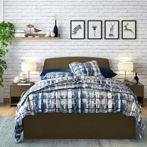 needre - Bed frame Ash brown 209x150x98 cm - 112.012.05 - thematic