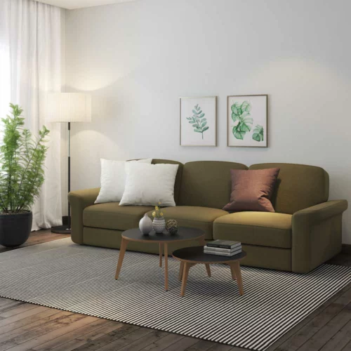 intimate - Three seat sofa Newtown yellow 241x93x85 cm - 125.001.09 - thematic