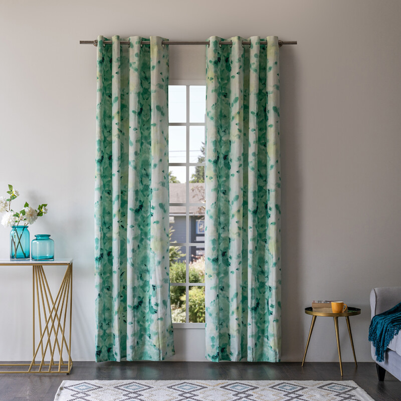 AZURA Curtains, 1 pair, Sea green, 140x250 cm - 089.006.01 - thematic
