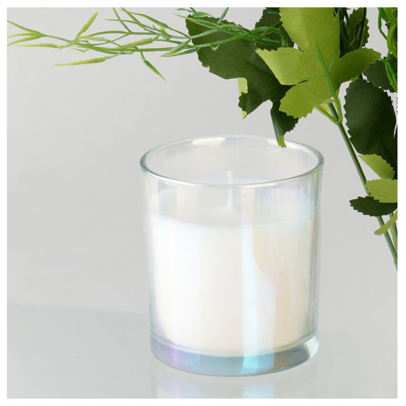BELYSE - Scented candle in glass White 7.5x8 cm - 247.004.01 - thematic
