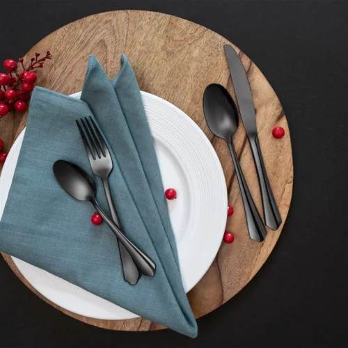 BRAQUE - 6 piece fork set Black 20 cm - 093.003.03 - thematic