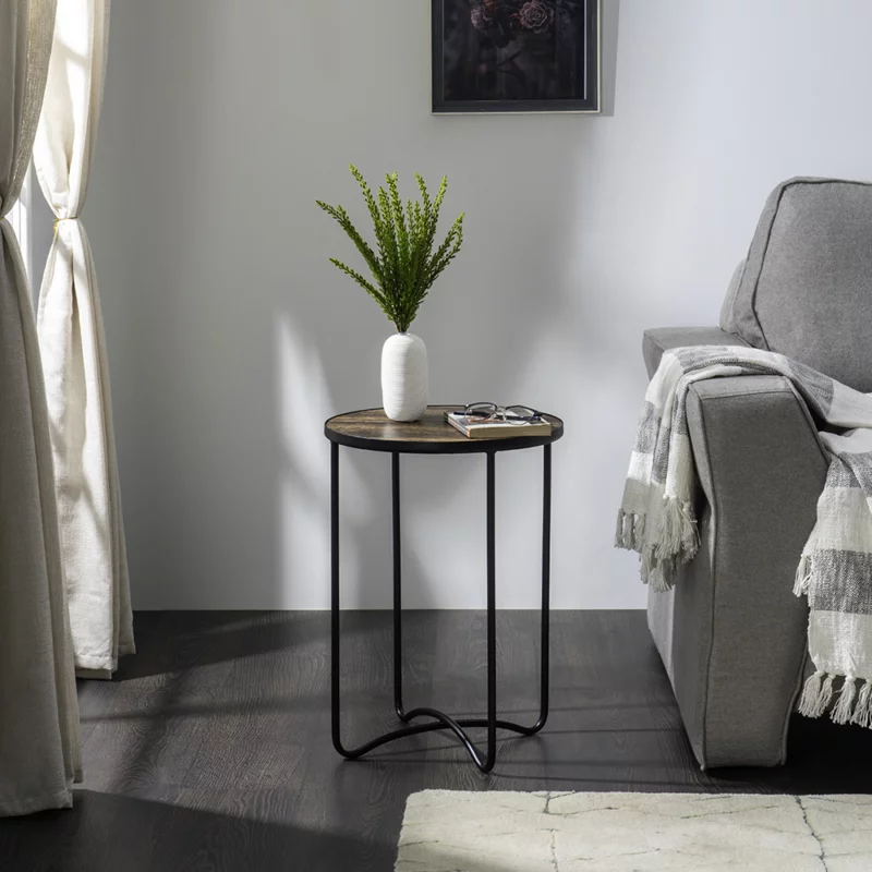 MACA Side table, Brown, black, 45X53.5 cm - 263.013.01 - thematic