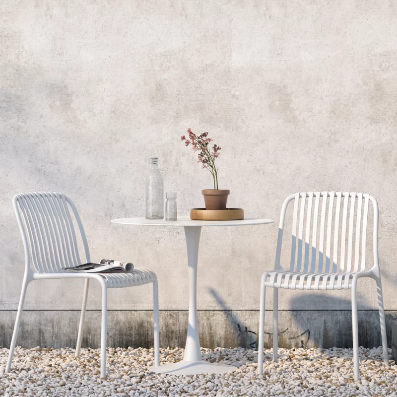 AMARII - Cafe chairs White 50 X 59 X 79 cm - 204.005.01 - thematic