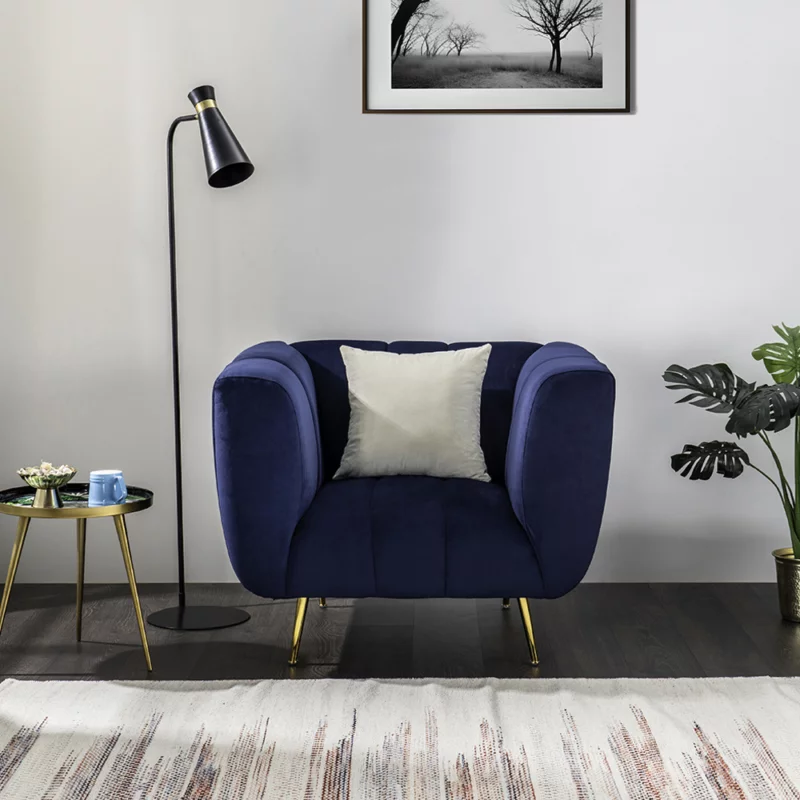 WIMK - Fabric armchairs Midnight Blue 104.0x89.0x79.0 cm - 125.029.01 - thematic
