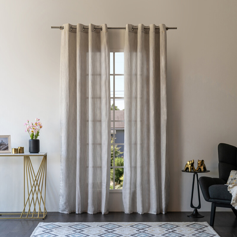 SYLVIE Sheer curtains, smoke grey, 250x145 cm - 089.021.01 - thematic