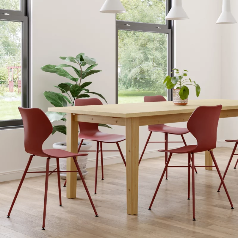 HANAE - Cafe chairs ,Red ,53 x 46 x 81 cm - 103.048.02 - thematic
