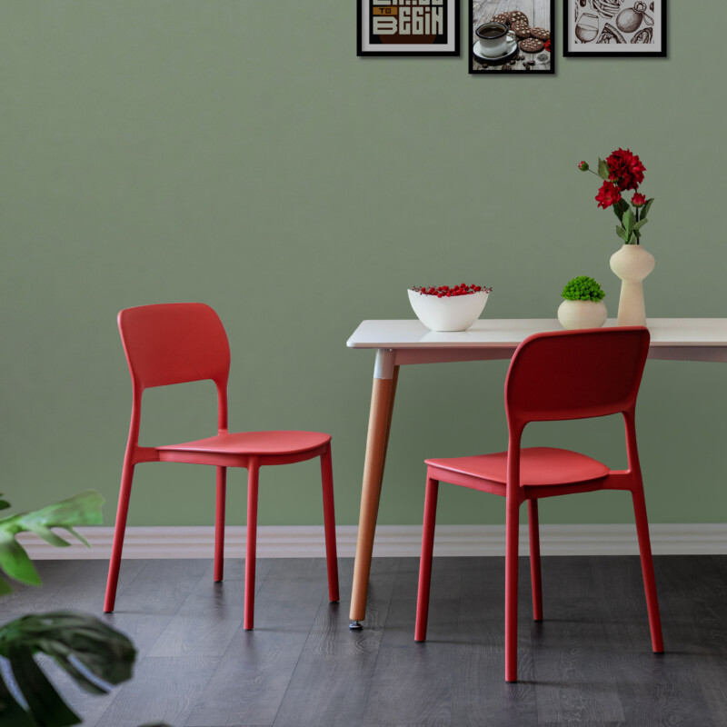 SATOMI Cafe chairs ,Red ,53 x 48 x 81.5 cm - 103.049.01 - thematic