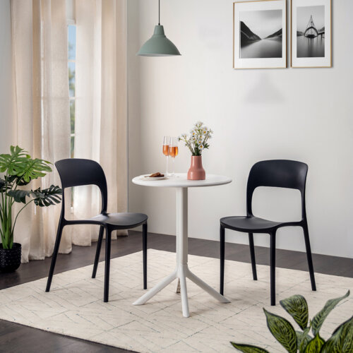 AKARI Cafe chairs ,Black ,55 x 43 x 84 cm -103.052.01 - thematic