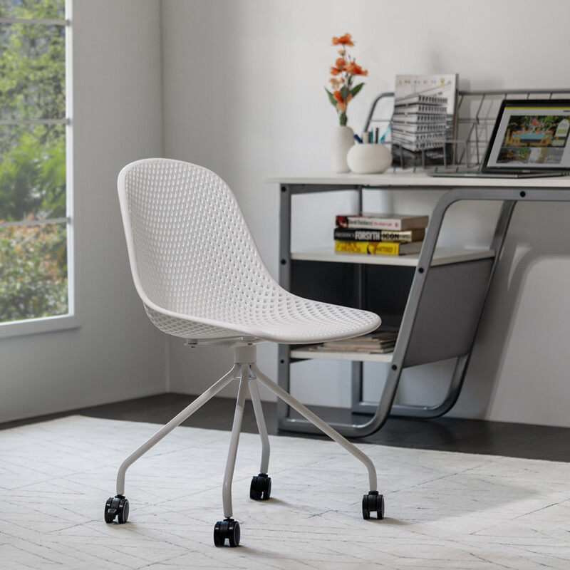 TROTT Desk chairs ,White ,55 x 47 x 86 cm - 286.026.02 - thematic