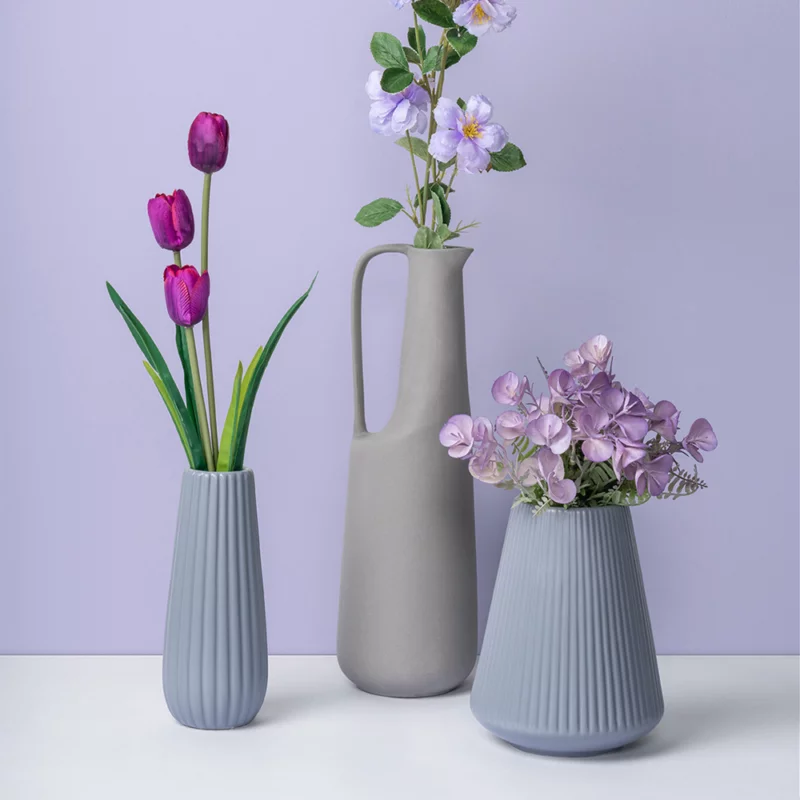 AZARI - Vase Grey 20 cm - 308.051.01 - thematic