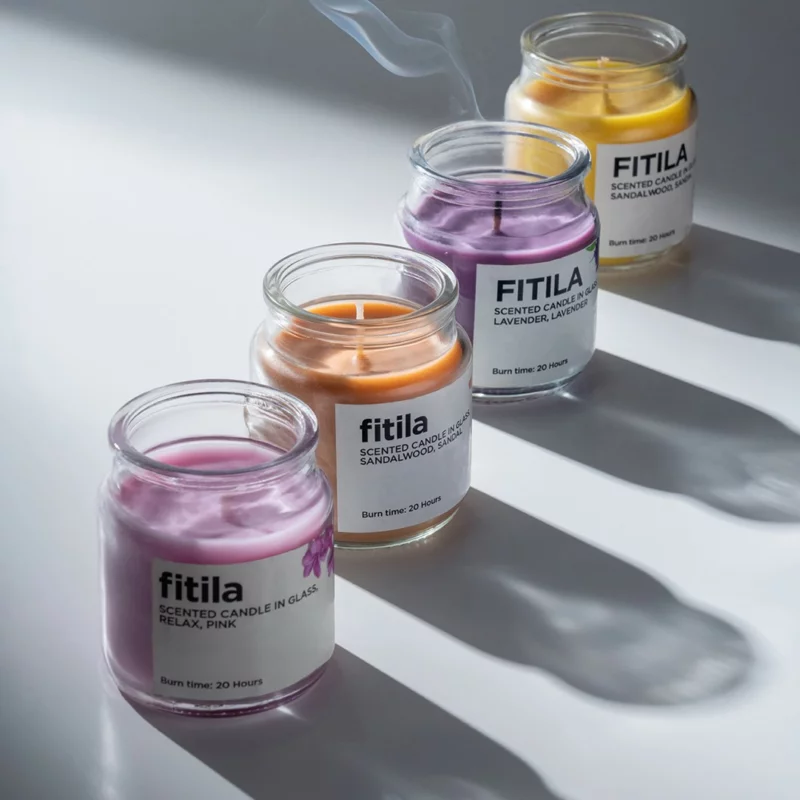 FITILA - Scented candle in glass Pink 8.8X6X8.8 cm - 247.003.01 - thematic