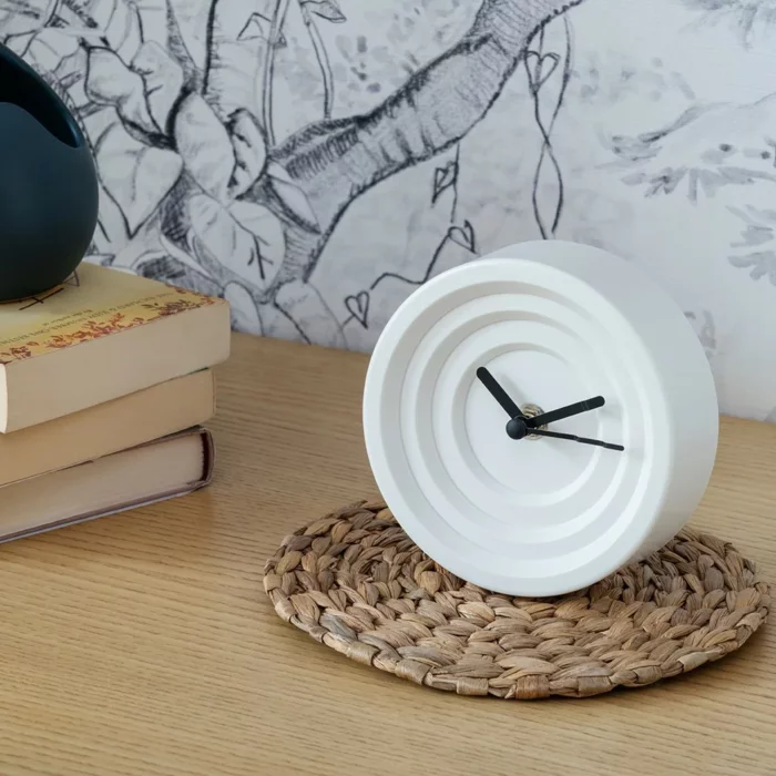 tempo - Table clock White 6x13 cm - 310.017.01 - thematic