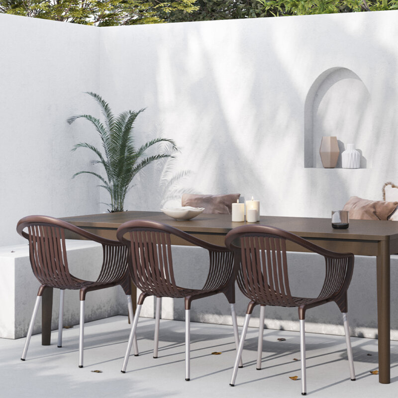DAWIT Dining chair, Dark brown, 77 x 61 x 56 cm - 343.001.76 - thematic